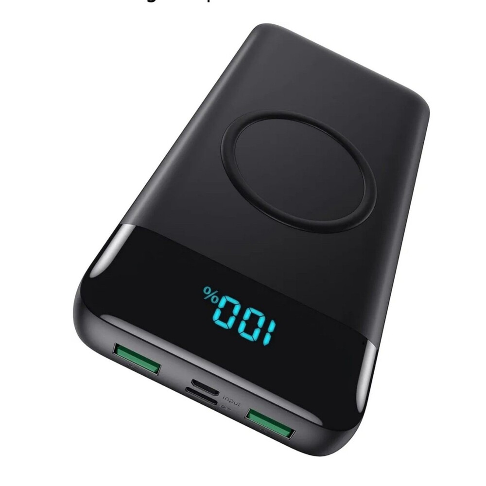 Wireless Portable Charger 30,800 mAh-Black